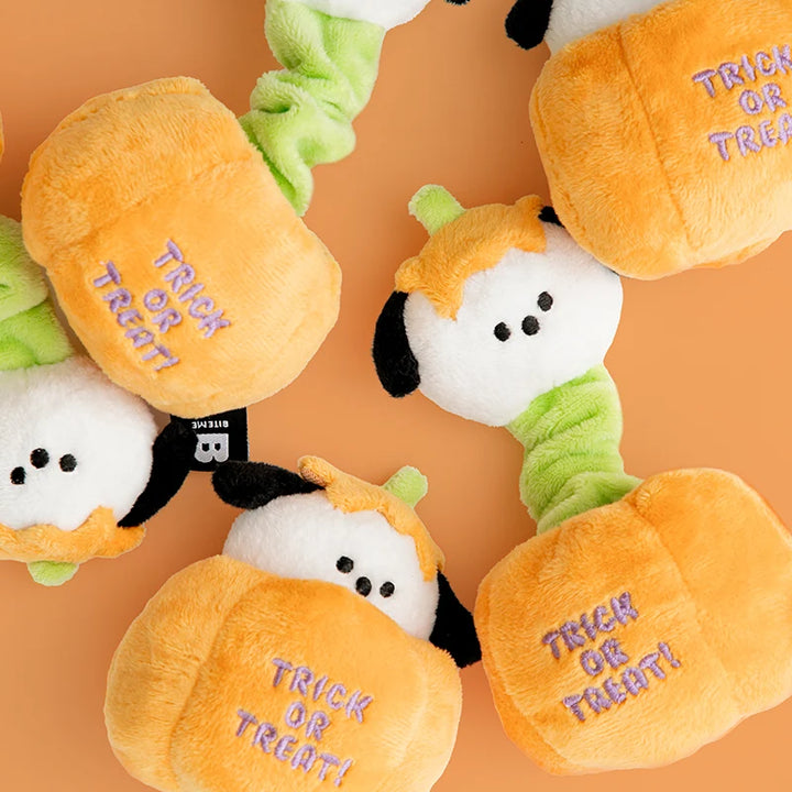 ※予約販売【BITE ME】Halloween Pumpkin Puppy Stretchy Toy