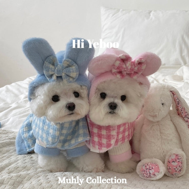 即納【Hi Yeboo】Muhly Cape（Blue Bunny / Pink Bear）