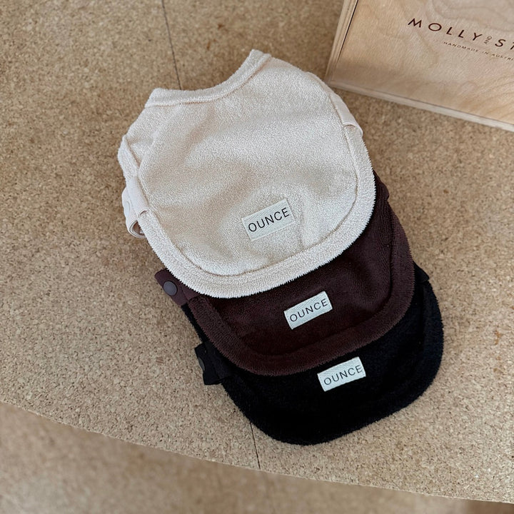 ※予約販売【OUNCE】Teddy Bear Vest & Bonnet（Cream）