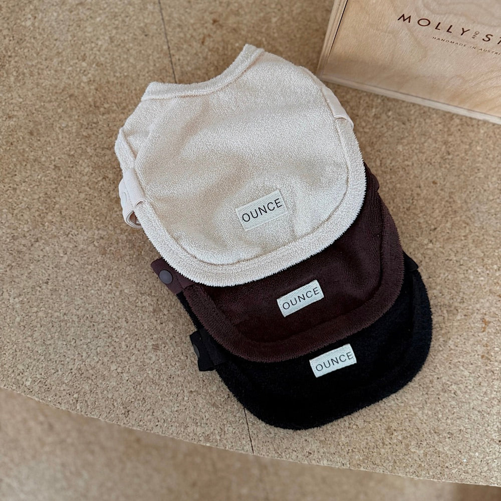 ※予約販売【OUNCE】Teddy Bear Vest & Bonnet（Black）