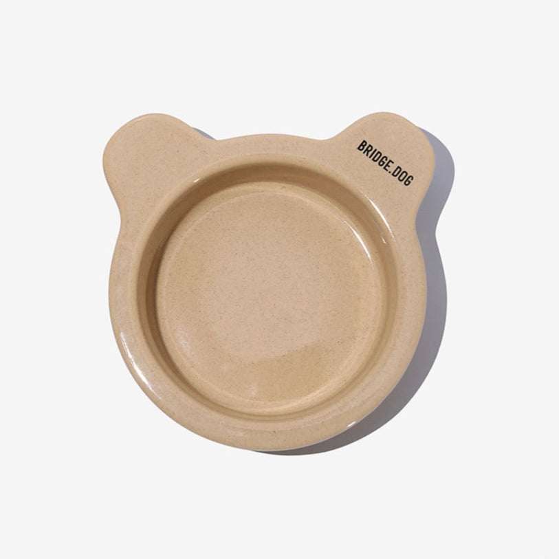 ※予約販売【BRIDGE.DOG】MINI BEAR BOWL（GRANOLA）艶あり