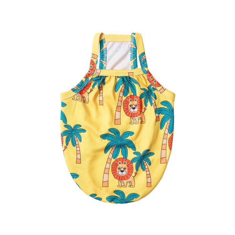 即納【andblank】Tropical Lion Bug Guard Cooling Sleeveless