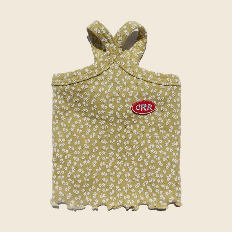 ※予約販売【CRR】Flower Mango Top（Olive Yellow）