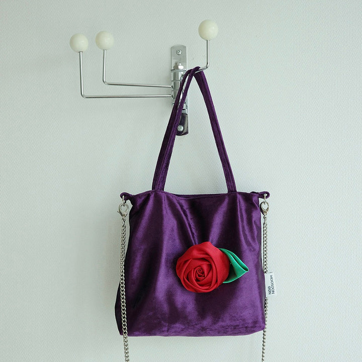 ※予約販売【noonoosoom】Rose velvet mini bag