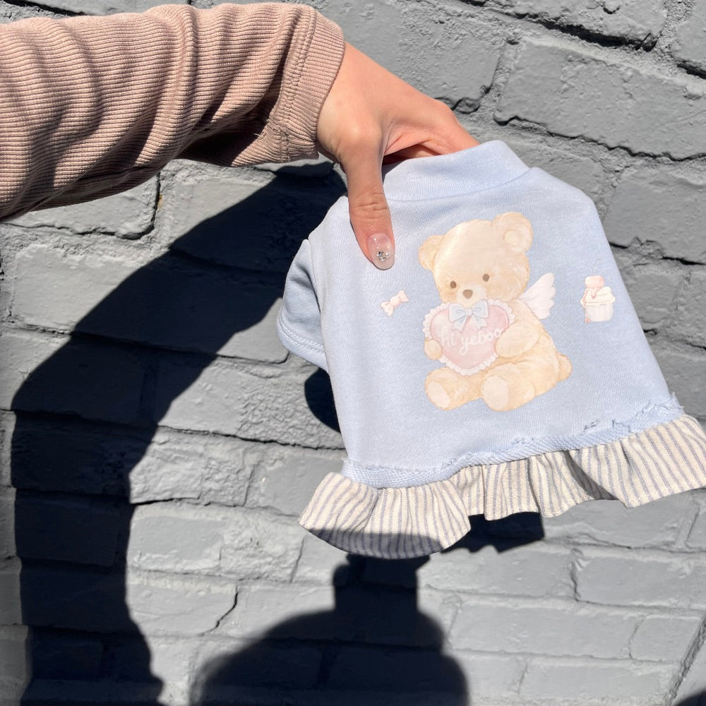 ※予約販売【Hi Yeboo】Love cupid sweatshirt（Blue）