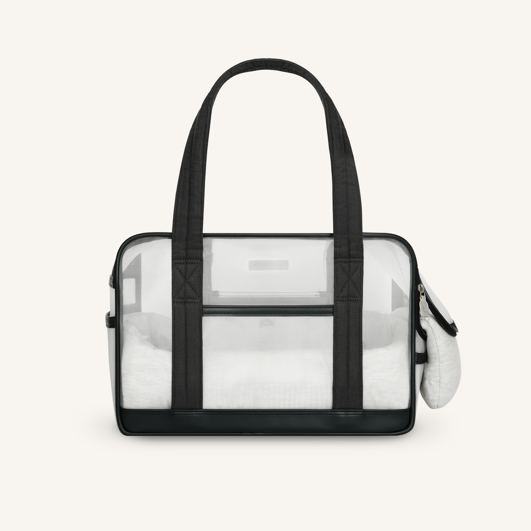 ※予約販売【seoru】Mesh Ballon Bag（Black&Grey）※LINE＆メルマガ限定先行SALE対象外