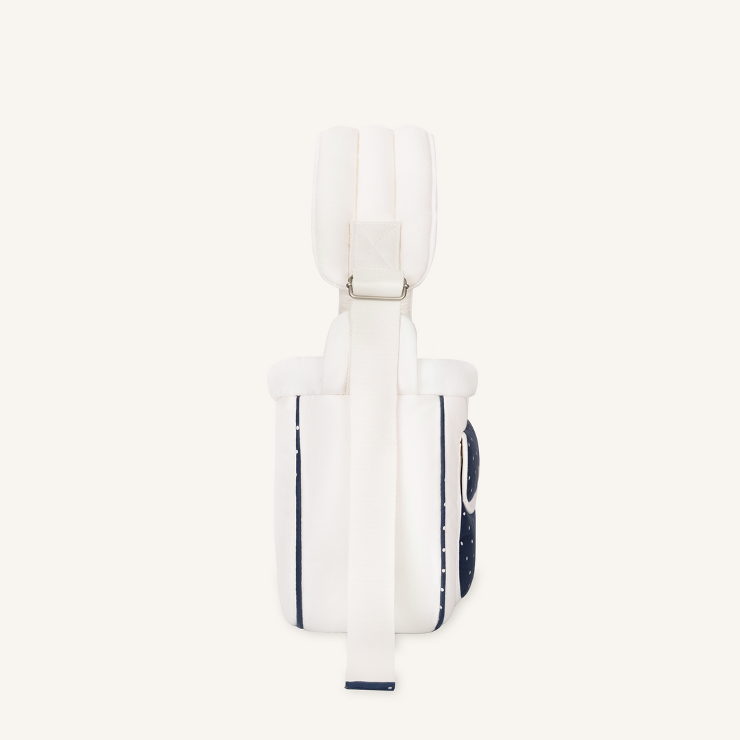 ※予約販売【seoru】Dot Valentine Bag（Navy）｜犬用バッグ