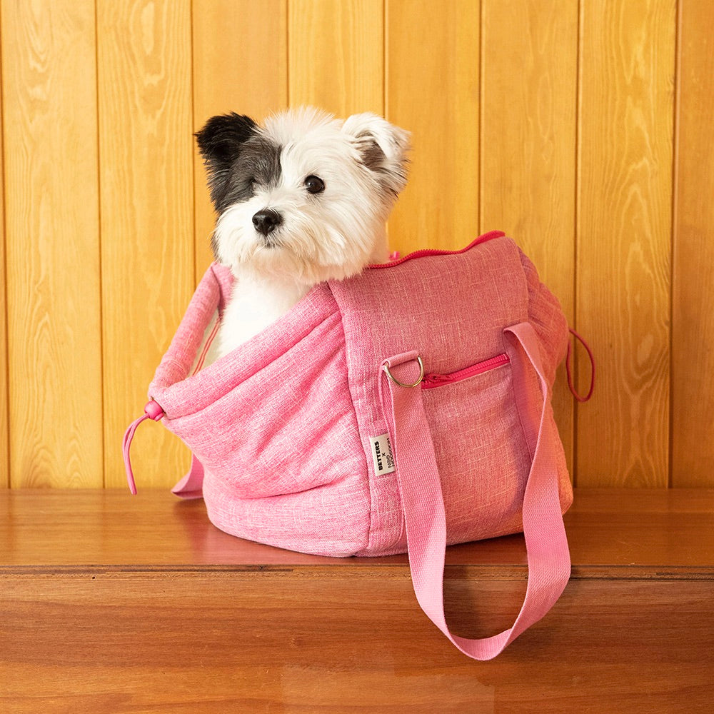 即納【noonoosoom】NOONOOSOOM × BETTERS Easy carry cozy bag（Pink）｜犬用バッグ