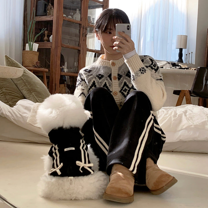 ※予約販売【DURANG RURANG】Ribbon Track Jogger Pants（4Color）