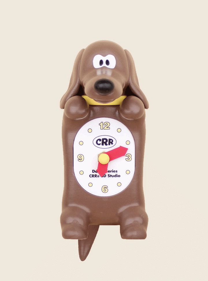 ※予約販売【CRR】Shaketail Duchs Mini Wall Clock（Dachs Brown）