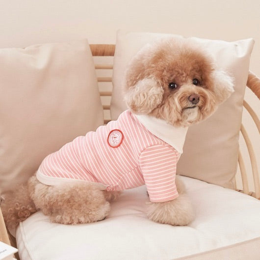 ※予約販売【Bailey】Roy Collar T-shirt（Coral Peach）
