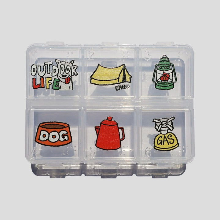 ※予約販売【CRR】6 compartment square pill case camping