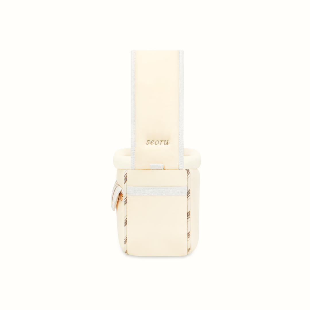 ※予約販売【seoru】Pocket Valentine Bag（Cream）｜犬用バッグ