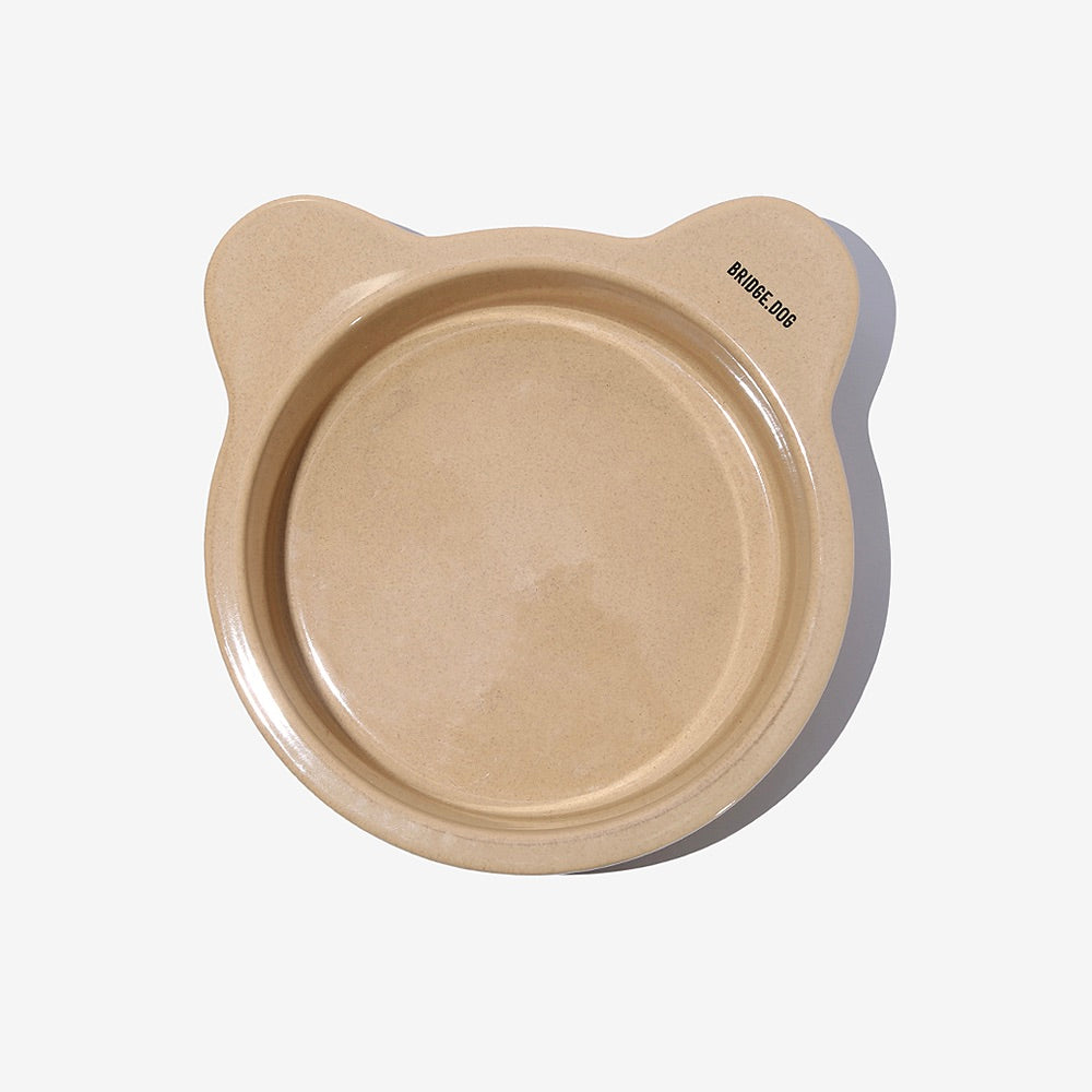 ※予約販売【BRIDGE.DOG】BIG BEAR BOWL（GRANOLA）艶あり