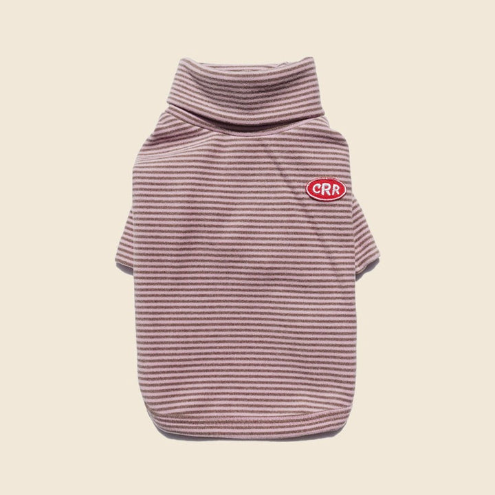 ※予約販売【CRR】Powdery Stripe Pola Tee（Plum）