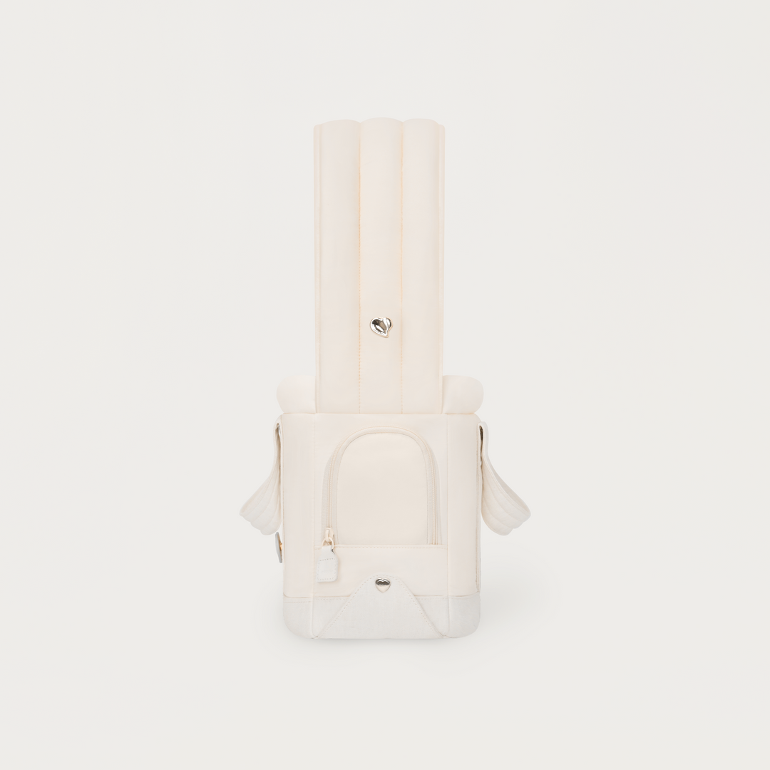 ※予約販売【seoru】Heart Veru Bag（Vanilla）｜犬用バッグ
