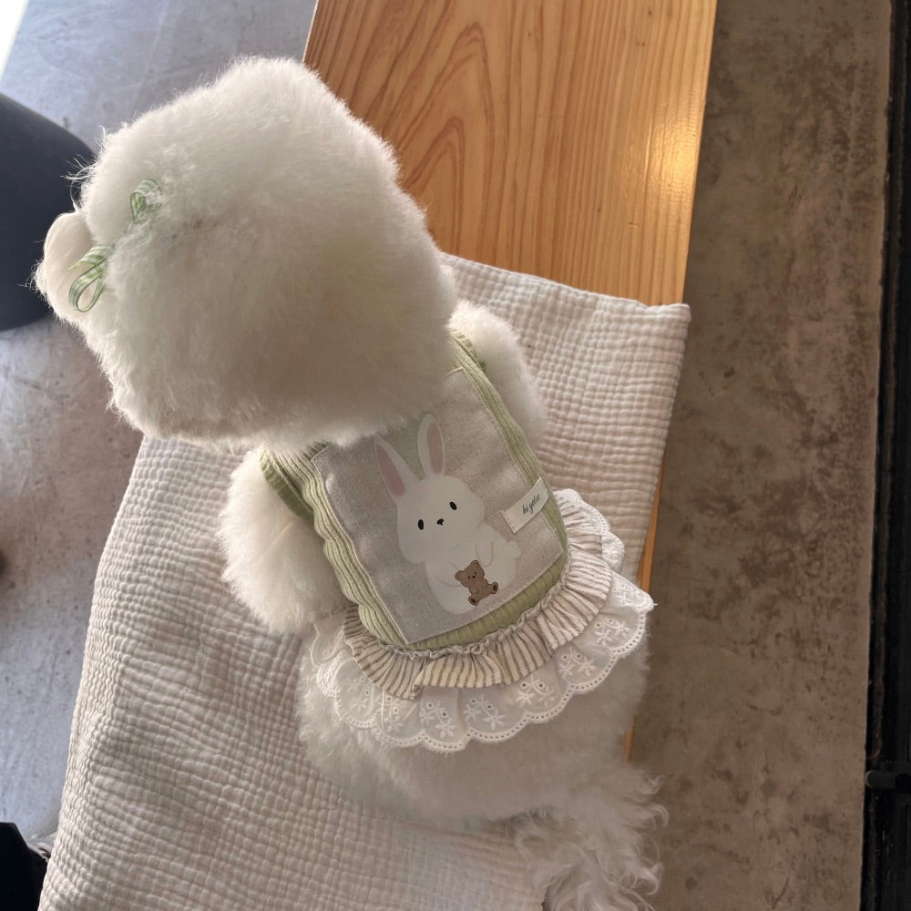 ※予約販売【Hi Yeboo】Koko Bunny Sleeveless（Green / Pink）