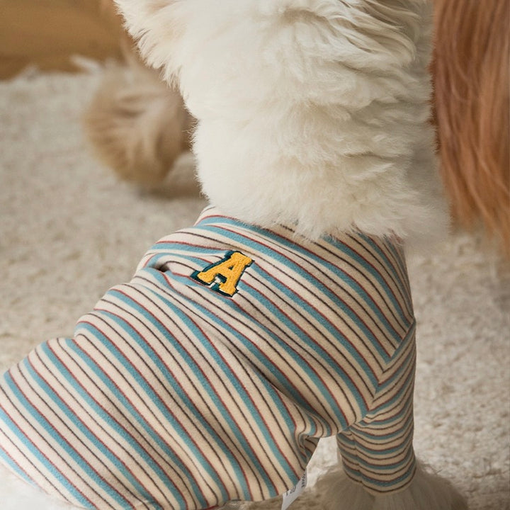 ※予約販売【andblank】A Stitch SoftWarm Stripe Short Sleeve（Ecru）