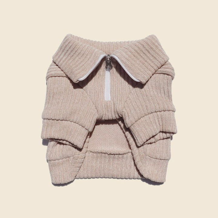 ※予約販売【CRR】Cozy Velour Half Zip-up（Beige）