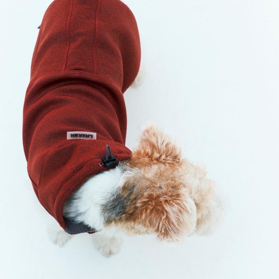 ※予約販売【munikund】INTER FLEECE JACKET（BURGUNDY）