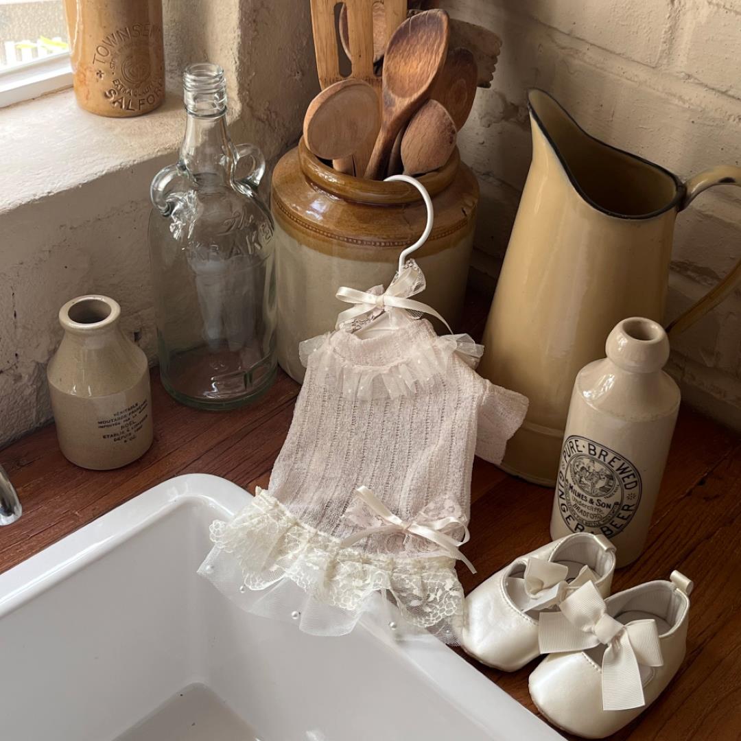 即納【Hi Yeboo】Iris Cape Collar Ops（Ivory）