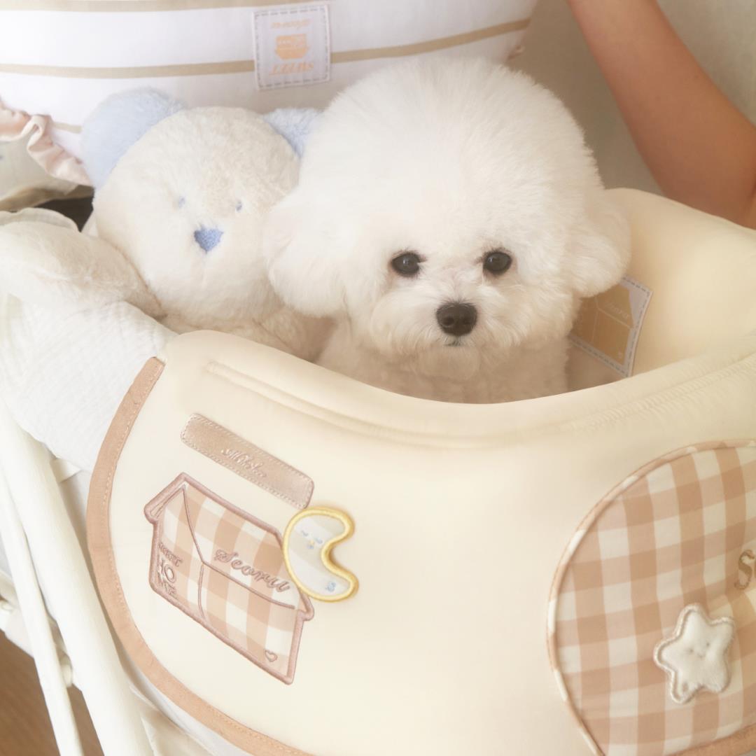 ※予約販売【seoru】house buggy guard (check beige)