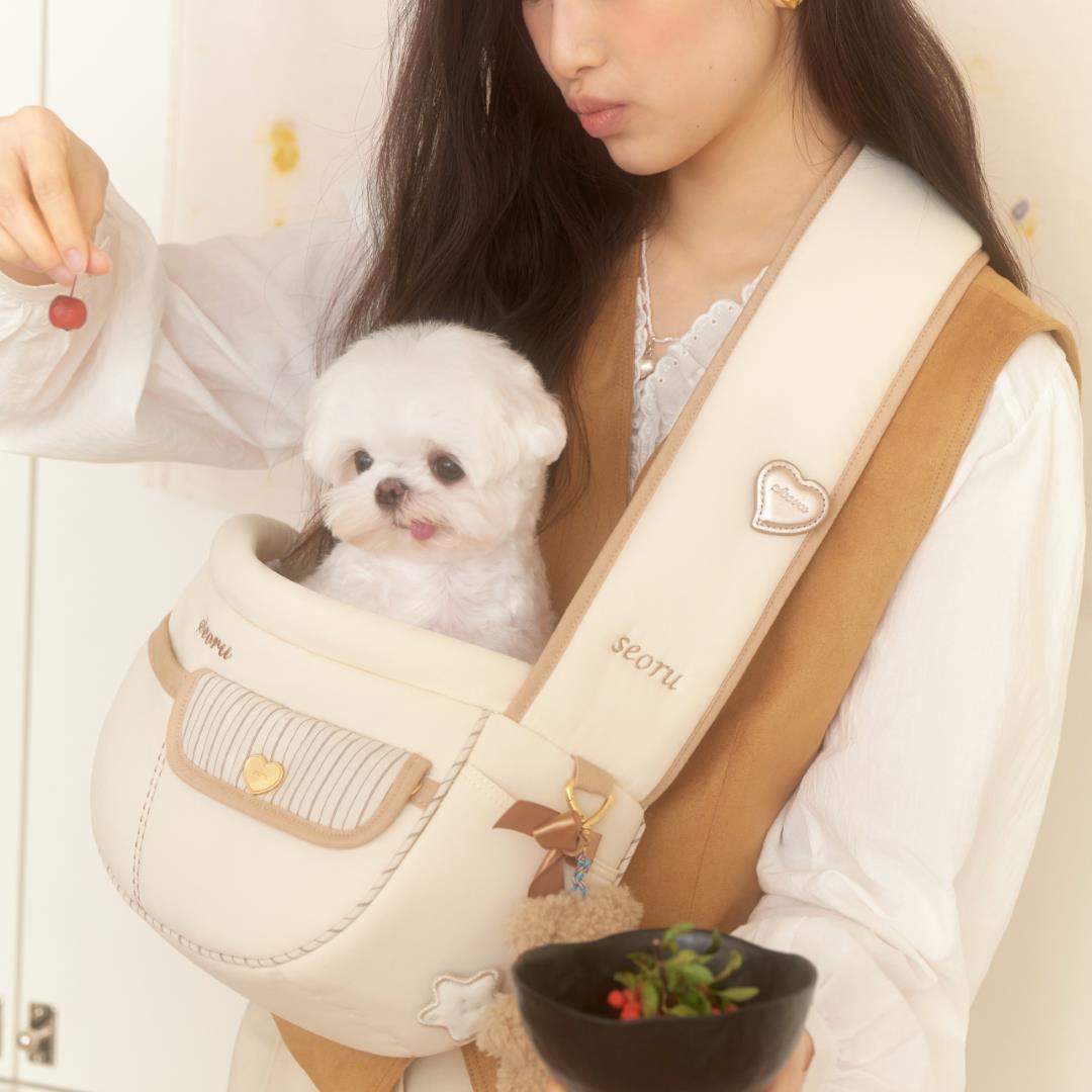 ※予約販売【seoru】Soft Valentine bag (Sand beige)