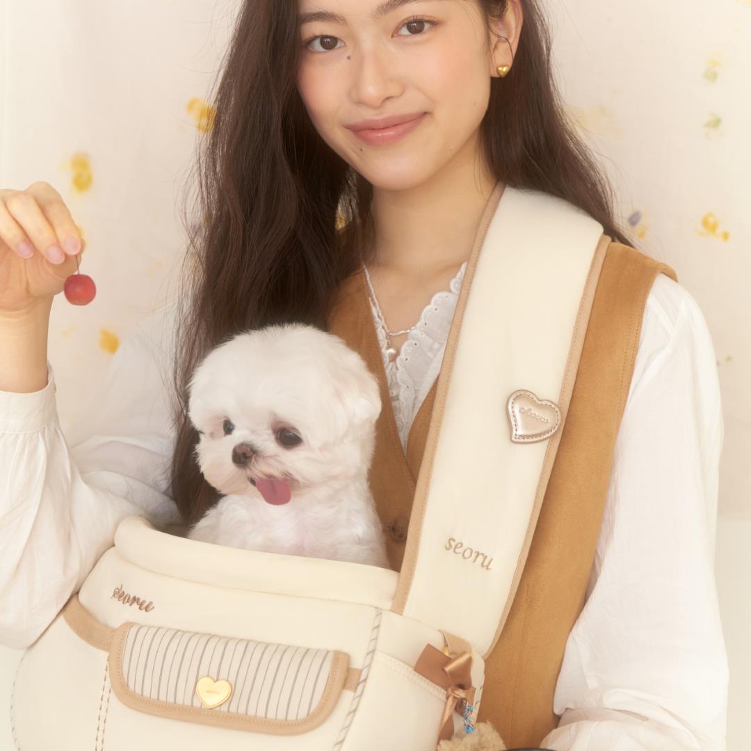 ※予約販売【seoru】Soft Valentine bag (Sand beige)