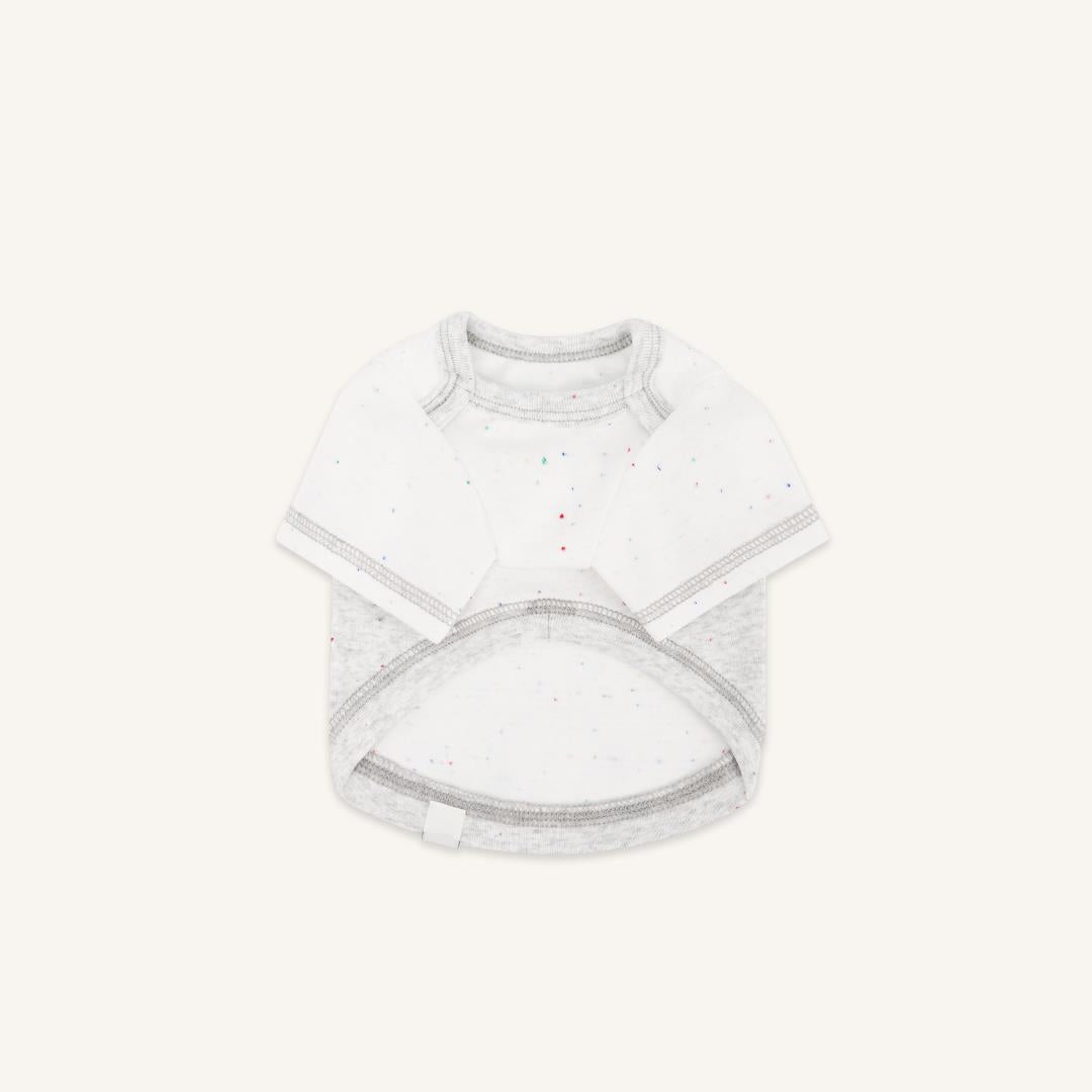 ※予約販売【seoru】Oat nep T-shirt(White melange Gray)