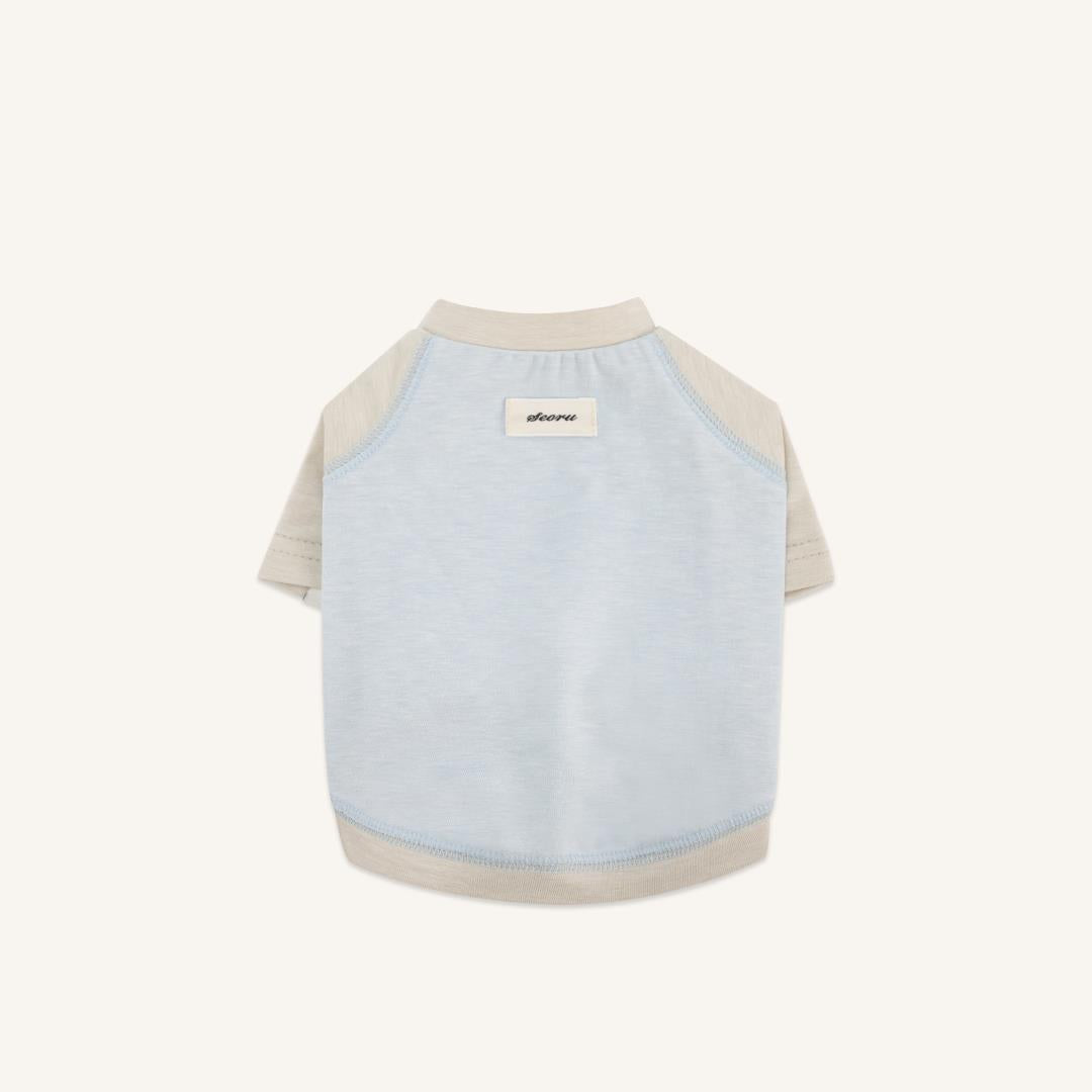 ※予約販売【seoru】Classic Raglan T-shirt(Sky Blue)