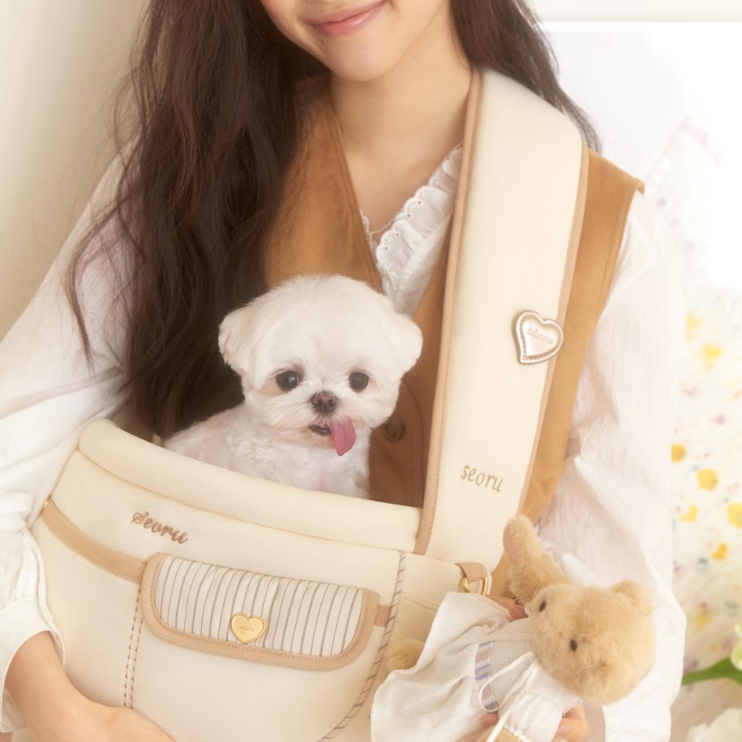 ※予約販売【seoru】Soft Valentine bag (Sand beige)