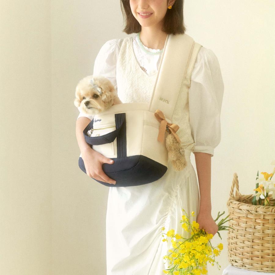 ※予約販売【seoru】pillow bag (Navy)