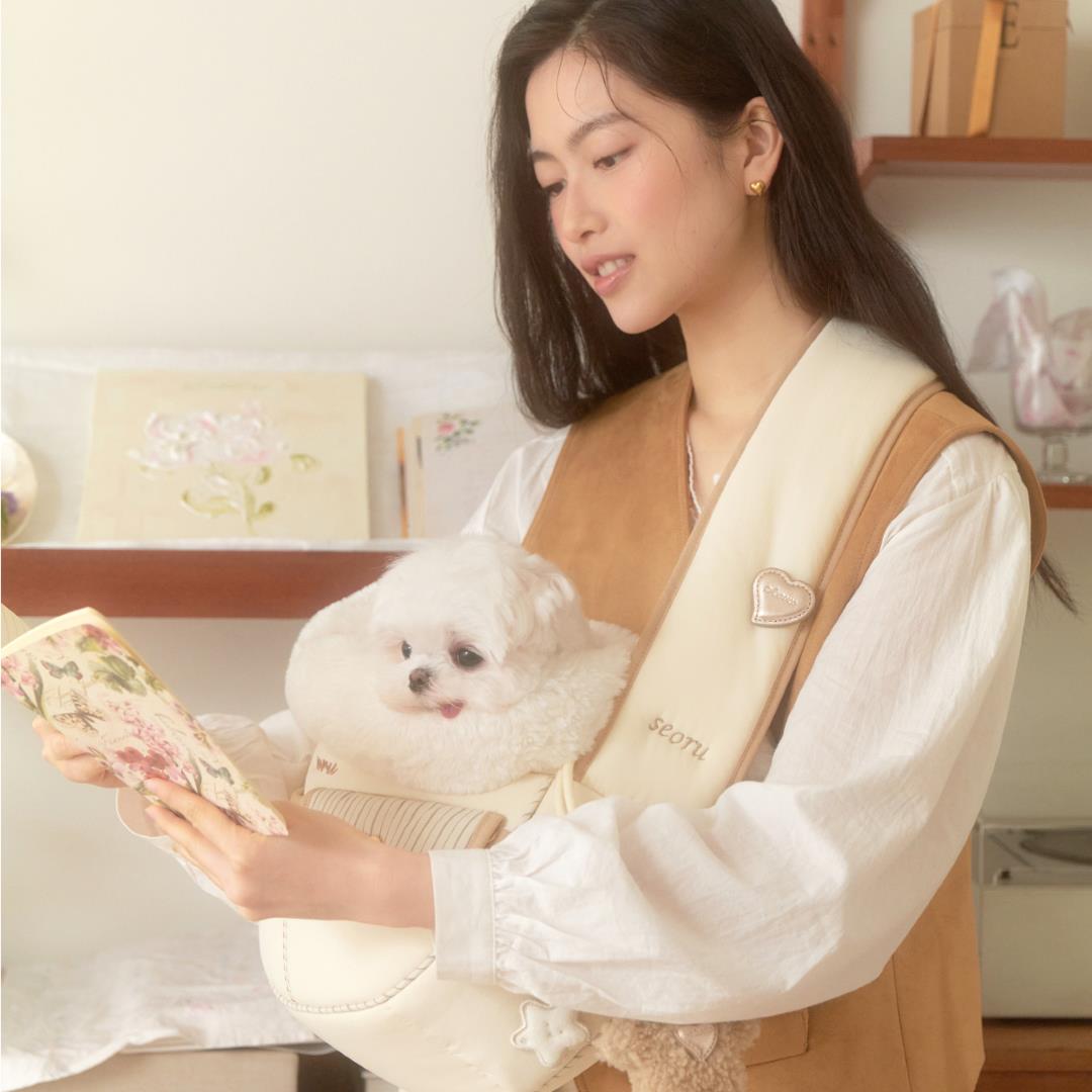 ※予約販売【seoru】Soft Valentine bag (Sand beige)