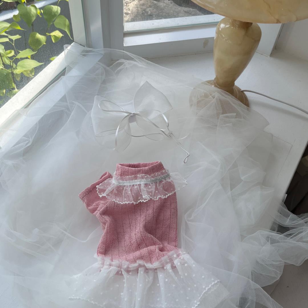 ※予約販売【Hi Yeboo】Iris Cape Collar Ops (Pink)