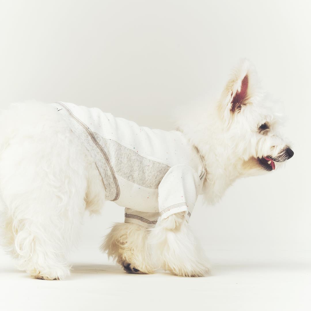 ※予約販売【seoru】Oat nep T-shirt(White melange Gray)