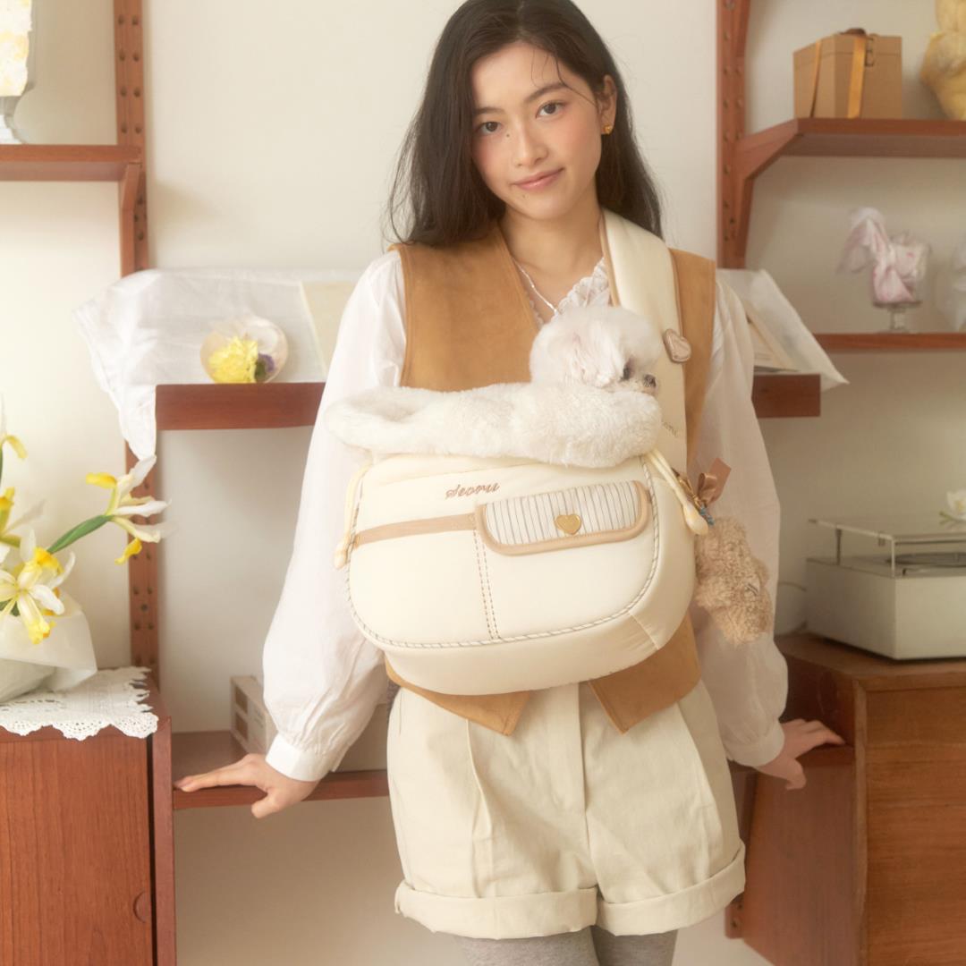 ※予約販売【seoru】Soft Valentine bag (Sand beige)