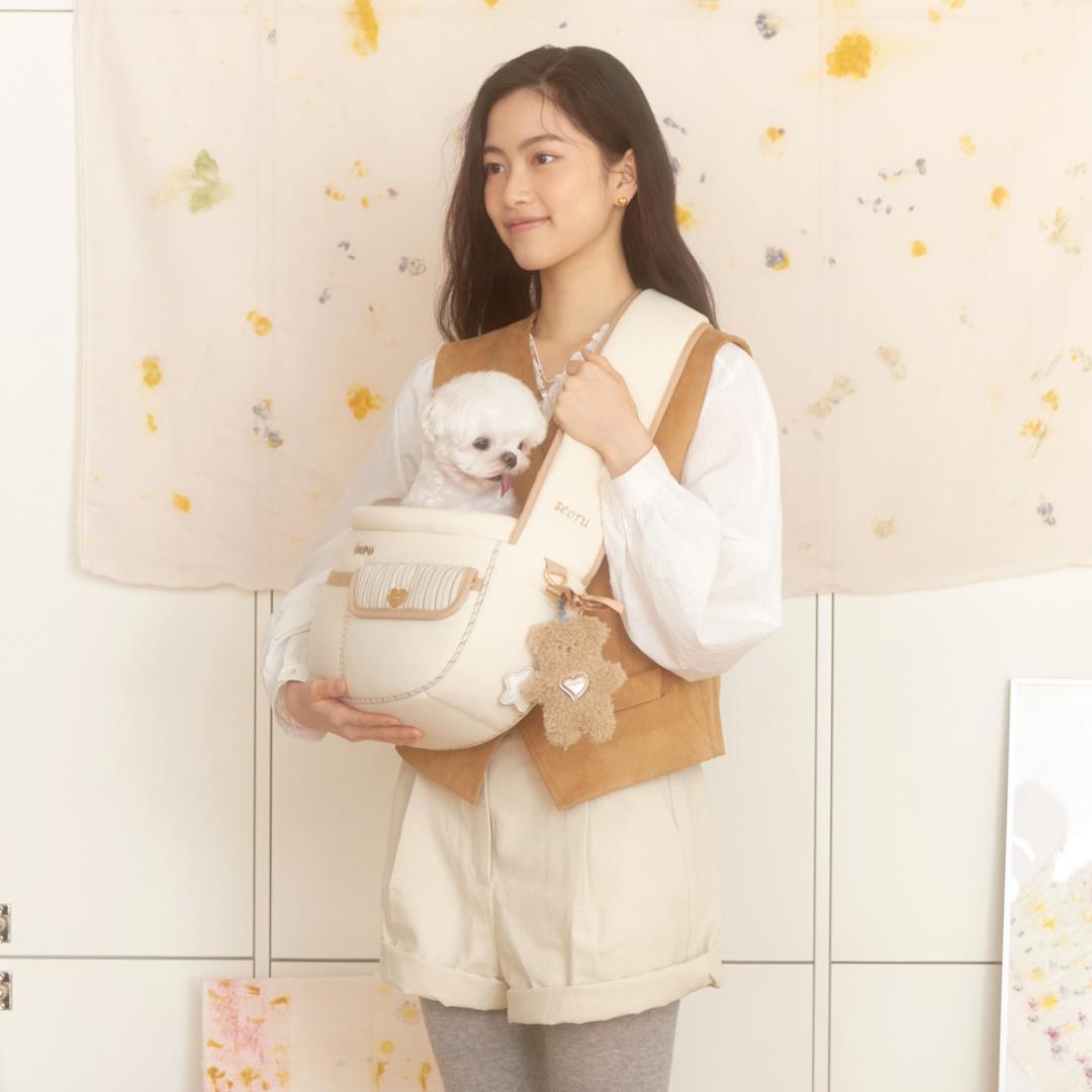 ※予約販売【seoru】Soft Valentine bag (Sand beige)