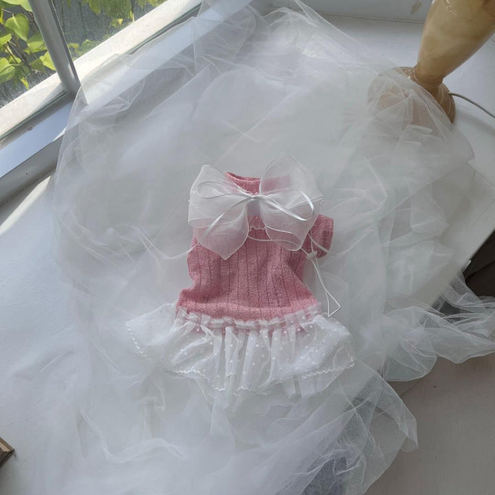 ※予約販売【Hi Yeboo】Iris Cape Collar Ops (Pink)