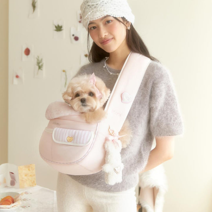 ※予約販売【seoru】Soft Valentine bag (Milk pink)