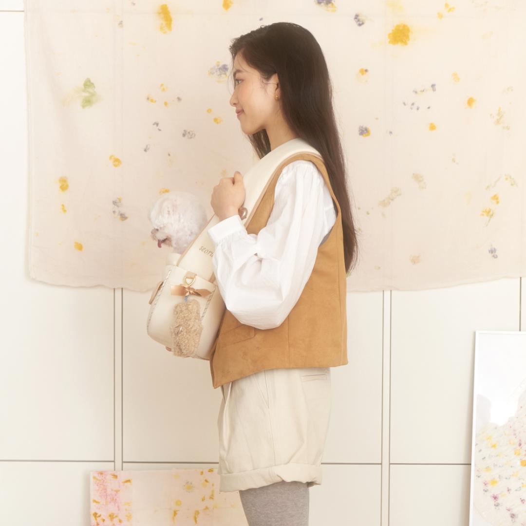 ※予約販売【seoru】Soft Valentine bag (Sand beige)