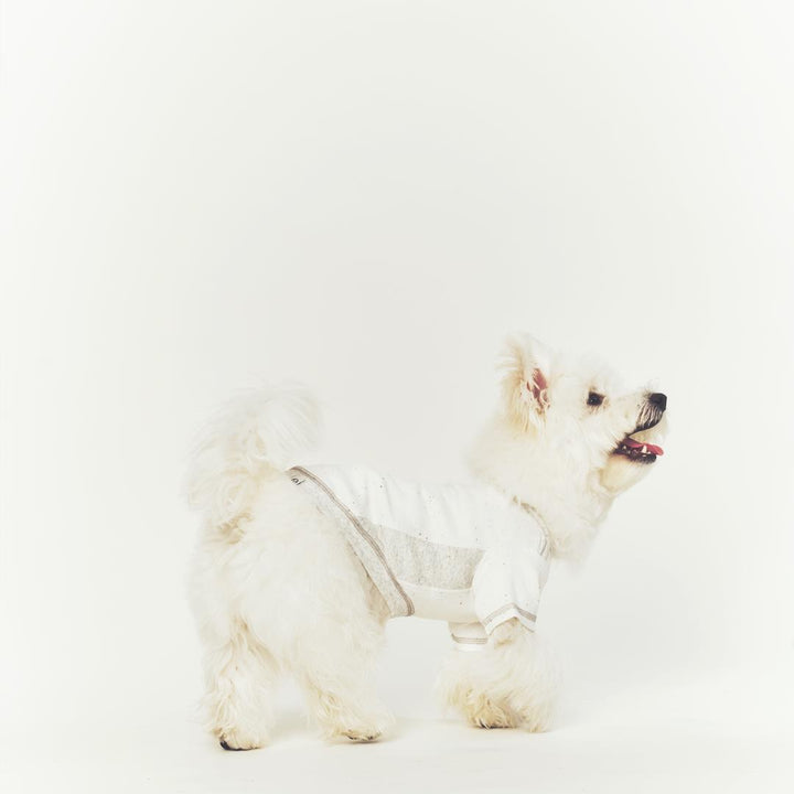※予約販売【seoru】Oat nep T-shirt(White melange Gray)