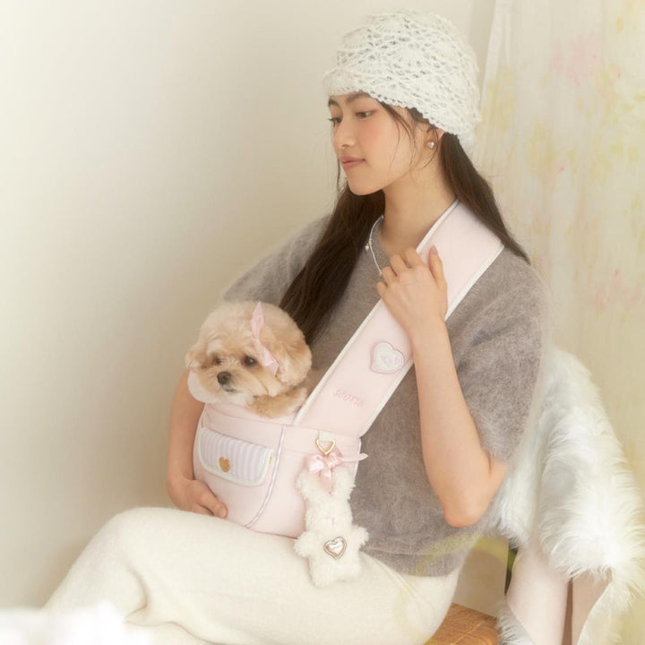 ※予約販売【seoru】Soft Valentine bag (Milk pink)