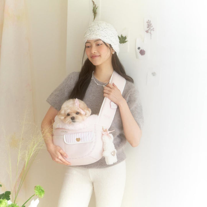 ※予約販売【seoru】Soft Valentine bag (Milk pink)