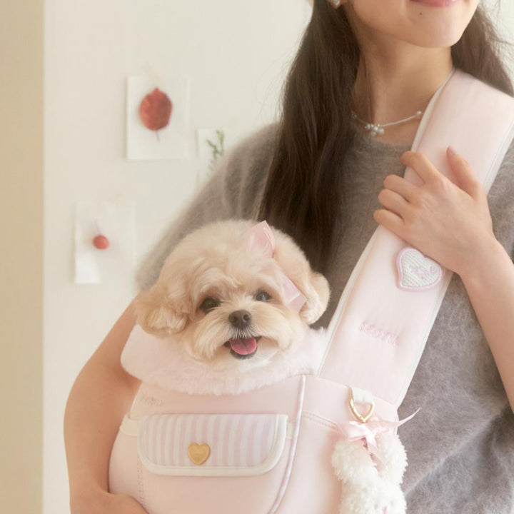 ※予約販売【seoru】Soft Valentine bag (Milk pink)