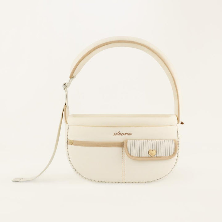 ※予約販売【seoru】Soft Valentine bag (Sand beige)