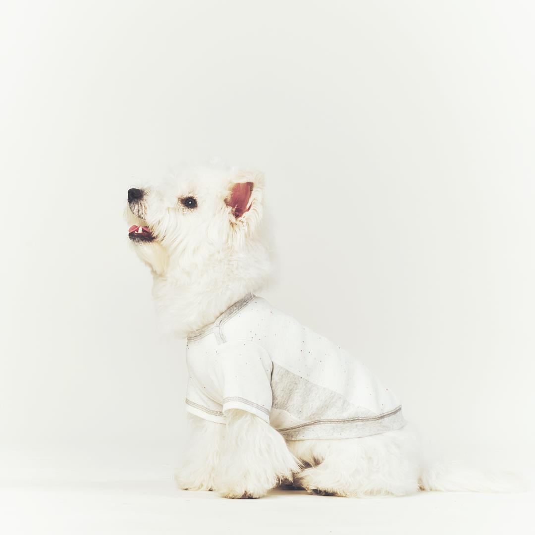 ※予約販売【seoru】Oat nep T-shirt(White melange Gray)