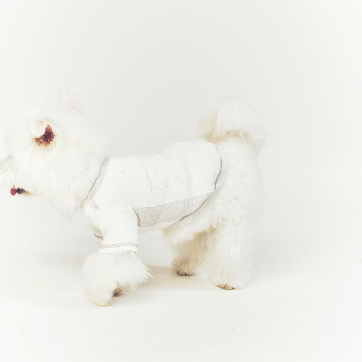 ※予約販売【seoru】Oat nep T-shirt(White melange Gray)
