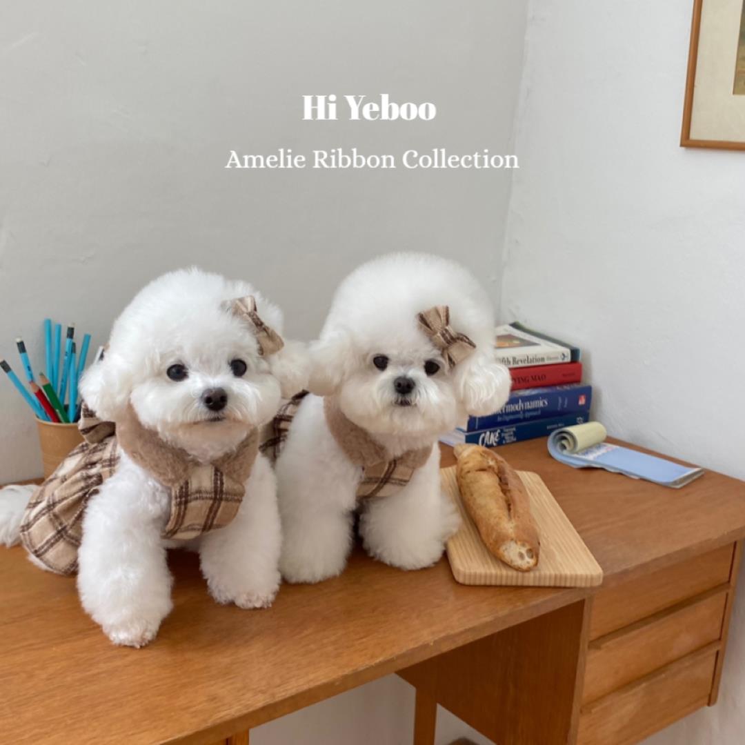 ※予約販売【Hi Yeboo】Amelie Ribbon Collection Romper(brown)