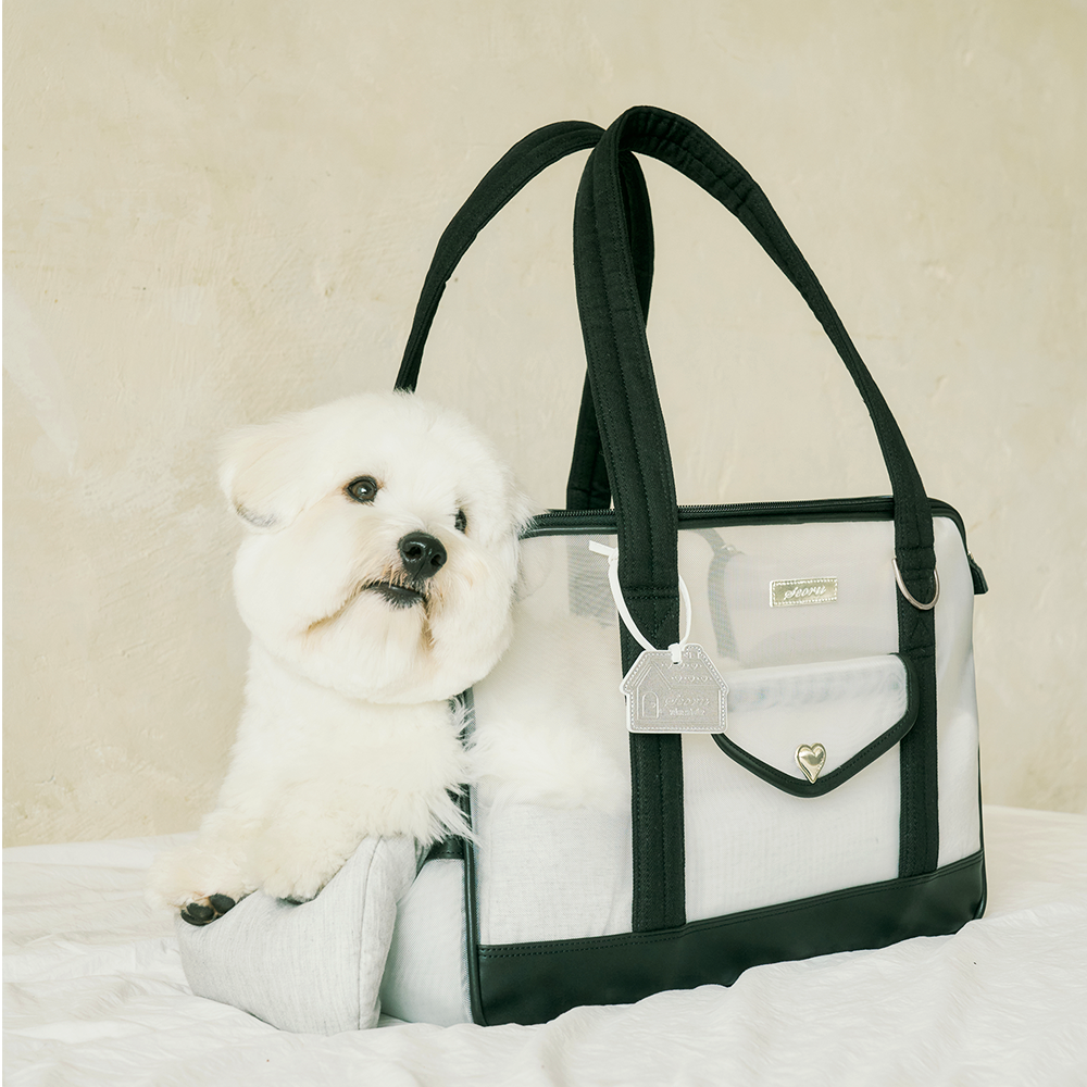 ※予約販売【seoru】Mesh Ballon Bag（Black&Grey）※LINE＆メルマガ限定先行SALE対象外