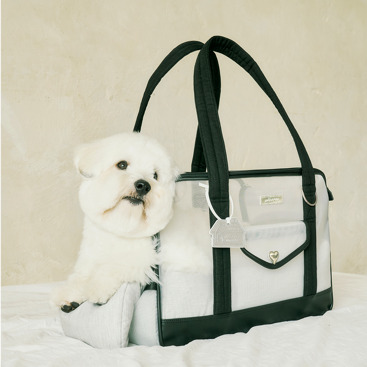 ※予約販売【seoru】Mesh Ballon Bag（Black&Grey）※LINE＆メルマガ限定先行SALE対象外